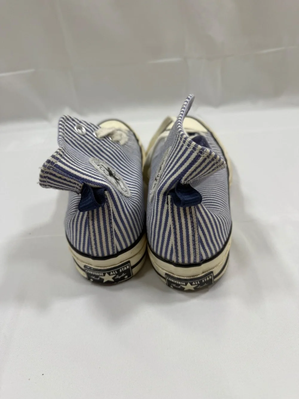 Blue Striped Converse